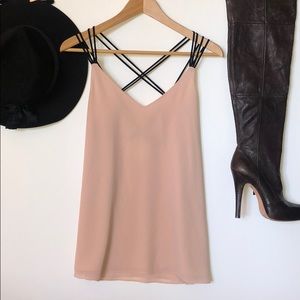 NAKED ZEBRA BLUSH PINK TANK